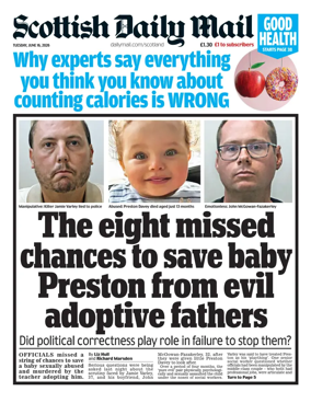 Cover of Scottish Daily Mail