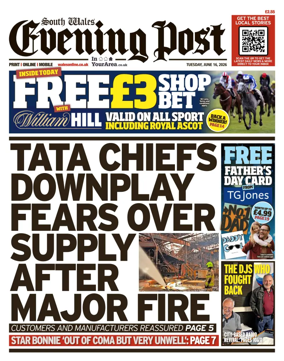 Cover of South Wales Evening Post