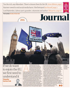 Cover of The Guardian e-paper Journal