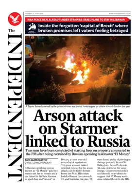 Cover of The Independent