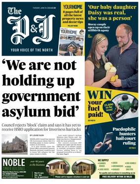 Cover of The Press and Journal (Inverness Highlands and Islands)