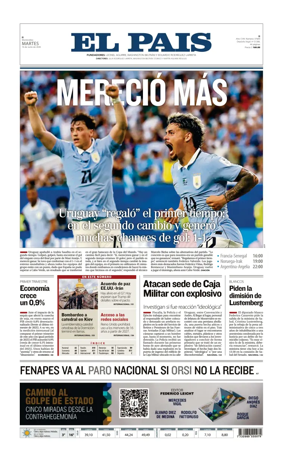 Cover of El Pais (Uruguay)