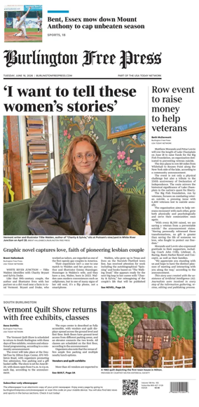 Cover of Burlington Free Press