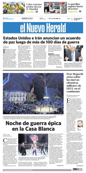 Cover of El Nuevo Herald