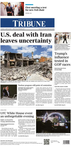 Cover of Great Falls Tribune