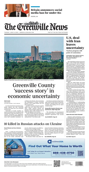 Cover of The Greenville News