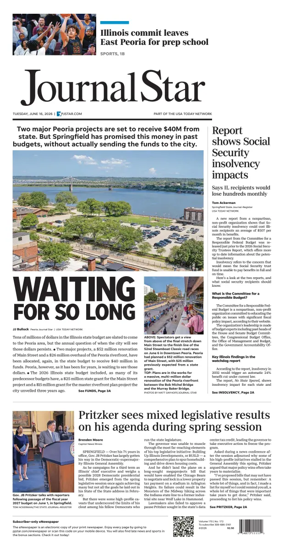 Cover of Journal Star (Peoria)