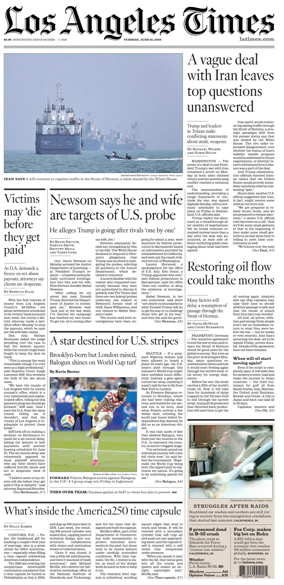 Cover of Los Angeles Times