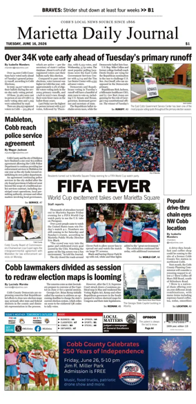 Cover of Marietta Daily Journal