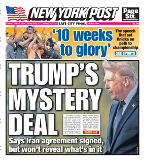 Cover of New York Post