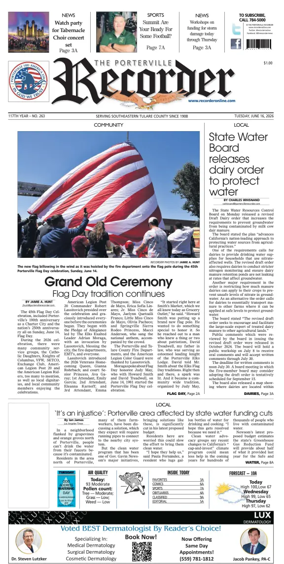 Cover of Porterville Recorder
