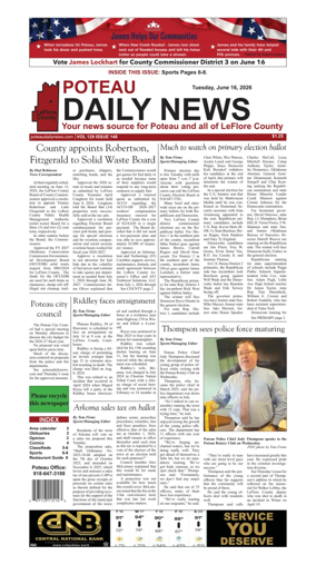 Cover of Poteau Daily News