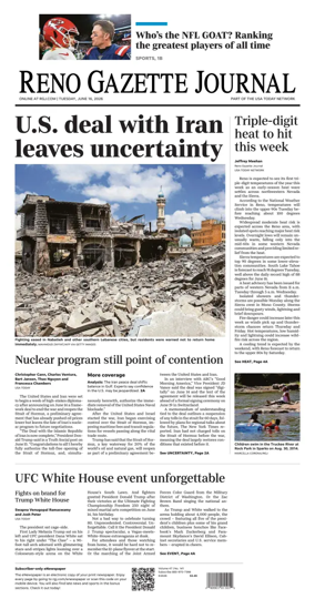 Cover of Reno Gazette Journal