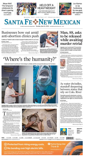 Cover of Santa Fe New Mexican