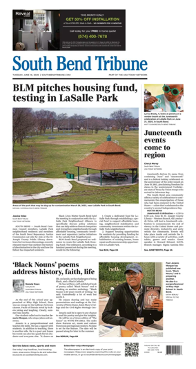 Cover of South Bend Tribune