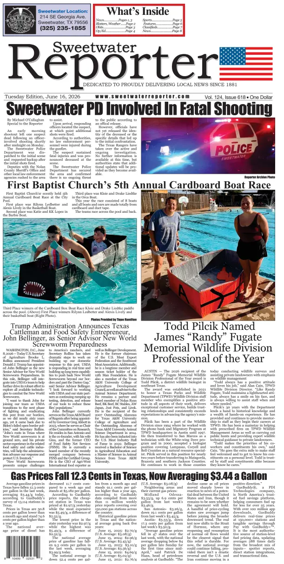 Cover of Sweetwater Reporter