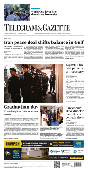 Cover of Telegram & Gazette