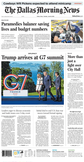 Cover of The Dallas Morning News