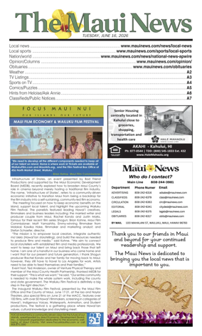 Cover of The Maui News