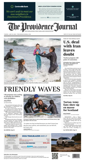 Cover of The Providence Journal