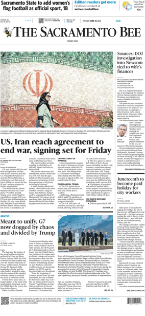 Cover of The Sacramento Bee