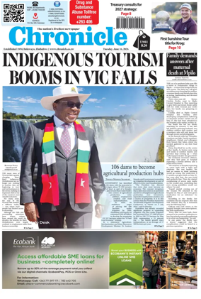 Cover of Chronicle (Zimbabwe)