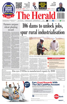 Cover of The Herald (Zimbabwe)