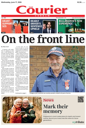Cover of The Cobram Courier