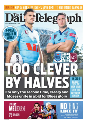 Cover of The Daily Telegraph (Sydney)