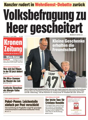 Cover of Kronen Zeitung
