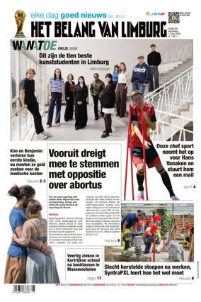 Cover of Het Belang van Limburg