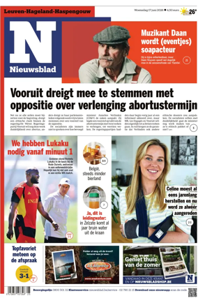 Cover of Het Nieuwsblad