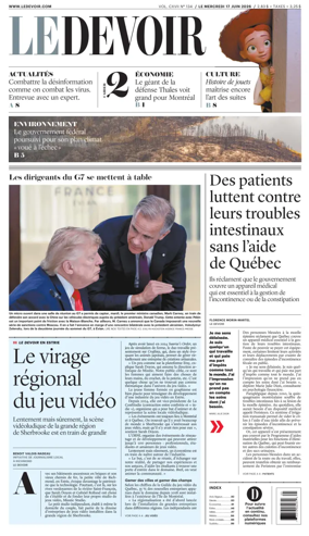 Cover of Le Devoir