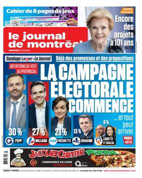 Cover of Le Journal de Montreal