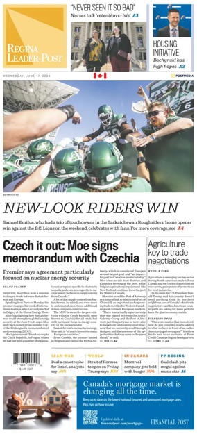 Cover of Regina Leader-Post