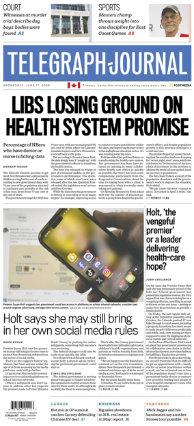 Cover of Telegraph-Journal