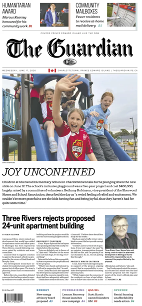 Cover of The Guardian (Charlottetown)