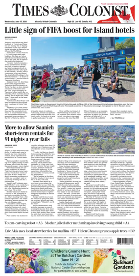 Cover of Times Colonist