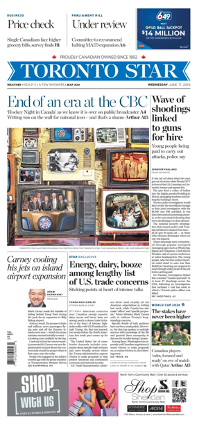 Cover of Toronto Star