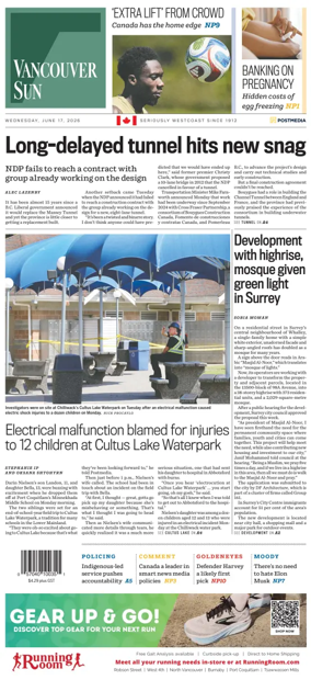 Cover of Vancouver Sun