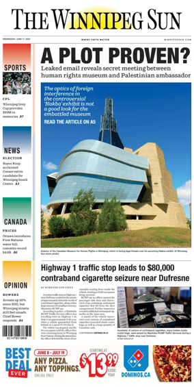 Cover of Winnipeg Sun
