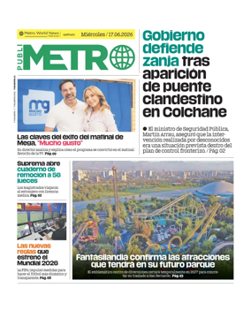 Cover of Publimetro Chile