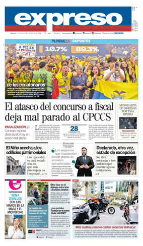 Cover of Diario Expreso