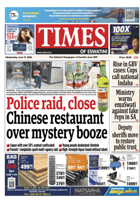 Cover of Times of Eswatini