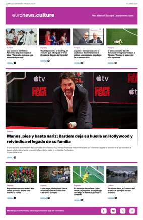 Cover of Euronews Culture and Sport (Spanish) Compiled Edition