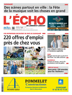 Cover of L'Echo de l'Armor et de l'Argoat