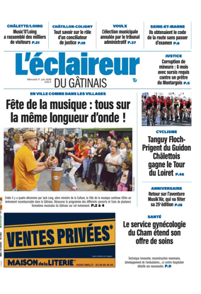 Cover of L'Eclaireur du Gatinais