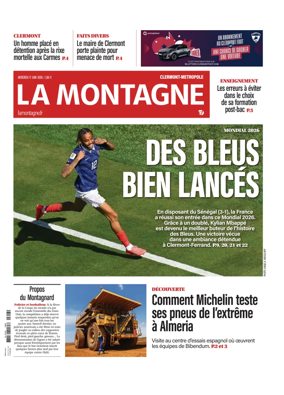 Cover of La Montagne (Clermont-Metropole)
