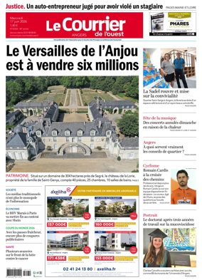 Cover of Le Courrier de l’Ouest (Angers)