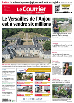 Cover of Le Courrier de l’Ouest (Cholet)
